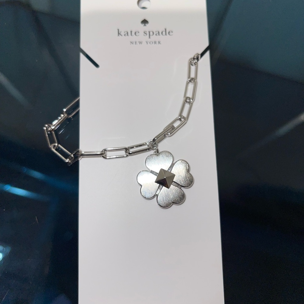 $297 Kate Spade ♠️ Spades & Studs Pendant, Bracelet & Earrings Jewelry Set NWT - Picture 3 of 8